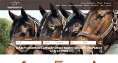 Desktop Screenshot of coloradohorseproperty.com