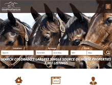 Tablet Screenshot of coloradohorseproperty.com